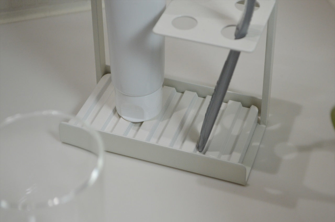 COLLEND コレンド<br>Toothbrush Stand With Dry Tray 歯ブラシスタンド(ドライトレイ付) 歯ブラシ立て ハブラシスタンド ハブラシ立て