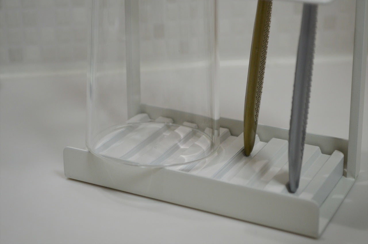 COLLEND コレンド<br>Toothbrush Stand With Dry Tray 歯ブラシスタンド(ドライトレイ付) 歯ブラシ立て ハブラシスタンド ハブラシ立て