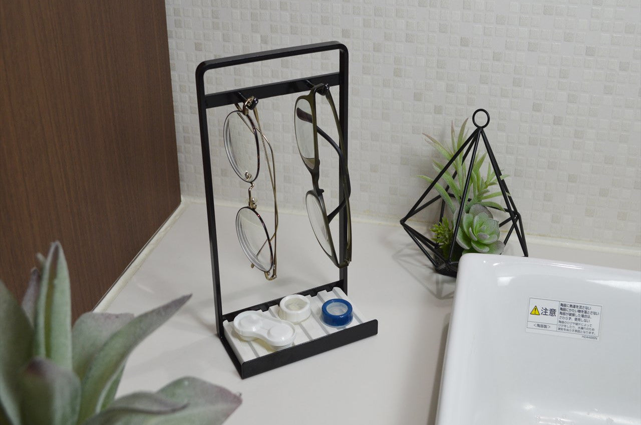 COLLEND コレンド<br>Glasses Stand With Dry Tray メガネスタンド(ドライトレイ付)眼鏡スタンド めがねスタンド メガネ立て 眼鏡立て めがね立て