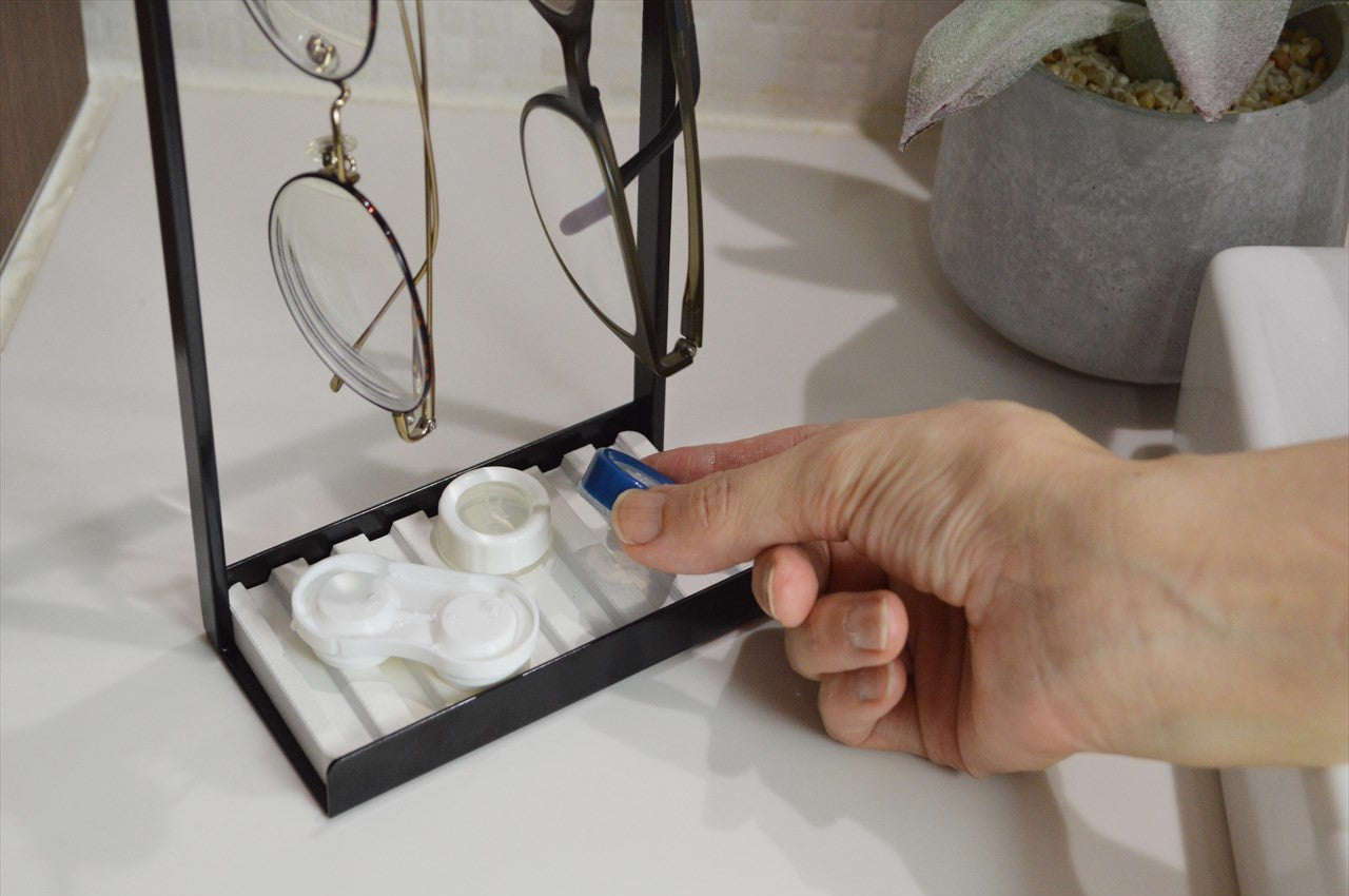 COLLEND コレンド<br>Glasses Stand With Dry Tray メガネスタンド(ドライトレイ付)眼鏡スタンド めがねスタンド メガネ立て 眼鏡立て めがね立て