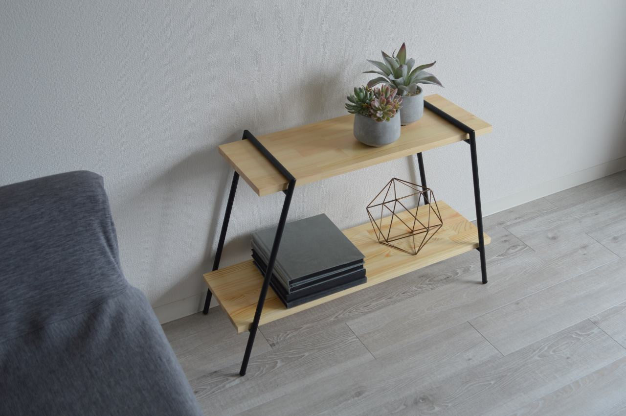 COLLEND コレンド<br>Iron Leg Rack 2段 アイアンレッグラック 2段 ラック 棚 収納 ディスプレイ