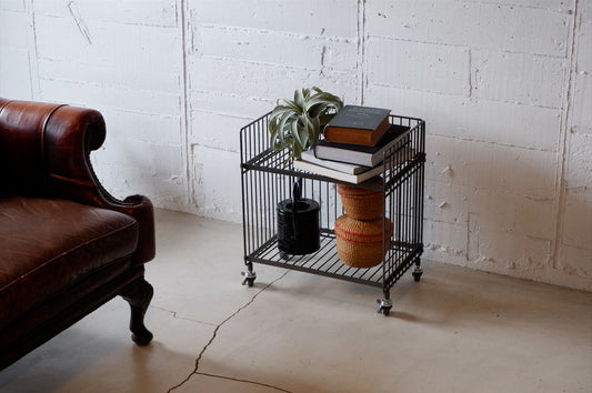 COLLEND コレンド<br>WIRE WAGON REGULAR SINGLE ワイヤーワゴン(レギュラー・シングル) ワゴン 収納 ディスプレイ