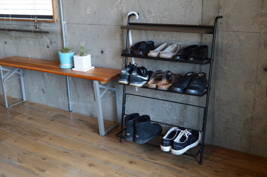 COLLEND　コレンド<br>Iron Shoes Rack アイアンシューズラック　ラック　収納　棚